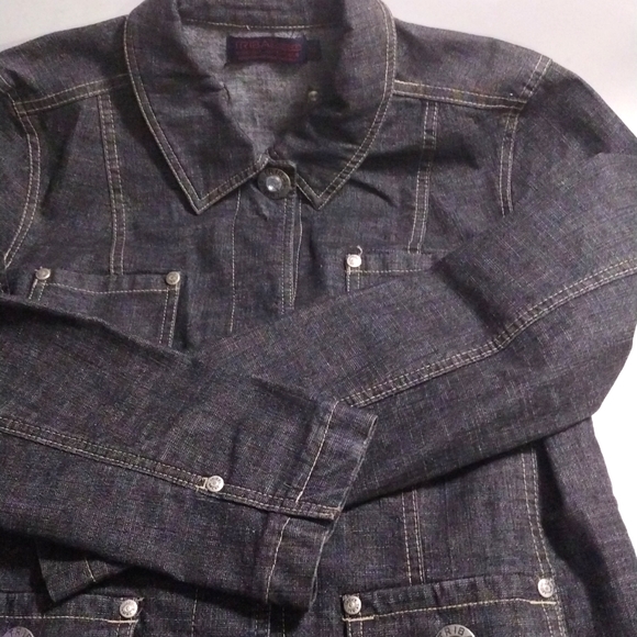TRIBA DENIM 2 PIECE JEANS & JACKET LOW WAIST JEANS,SIZE 10 - Picture 6 of 10